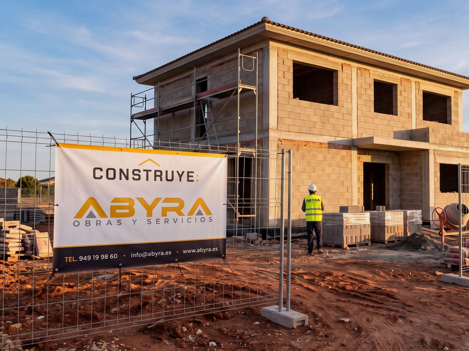 Vivienda unifamiliar en construcción